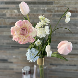 母の日 花束 フラワーアレンジメント 花瓶 ギフト プレゼント アーティフィシャルフラワー 造花 花 お見舞い 誕生日 1枚目の画像