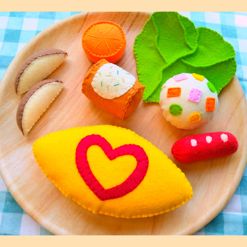 フェルトおままごと 選べる♪洋食屋さんセット おもちゃ・人形 手作り