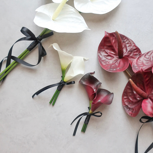 アンスリウムのウェディングブーケ/アーティフィシャルフラワー/造花