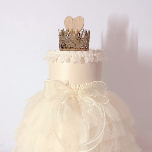 オムツケーキ ＜Ivory Dress＞ 出産祝い ギフト プレゼント