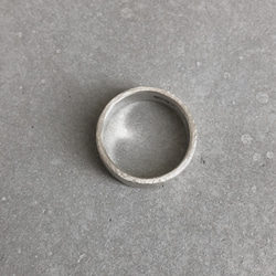 stone ring silver 5mm /シルバー/リング/指輪/石目/槌目 4枚目の画像