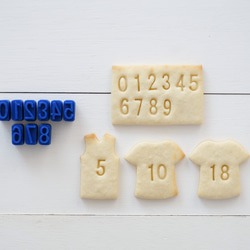 数字スタンプ　クッキー型・クッキーカッター 1枚目の画像