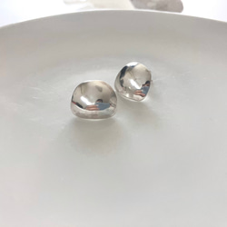 《silver950》丸井梯形銀耳環樹脂耳環百變簡約防過敏 第5張的照片