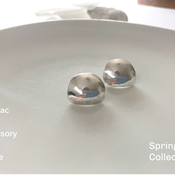 《silver950》丸井梯形銀耳環樹脂耳環百變簡約防過敏 第1張的照片