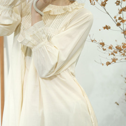新作.品質よい麻/リネンドレス.上品な涼しいワンピース　ミディアムスカート　パープル 12枚目の画像