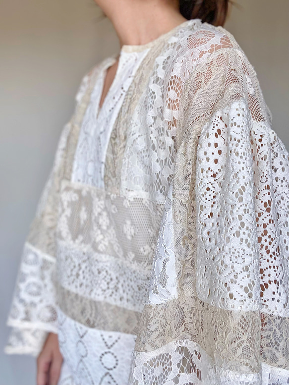 patchwork lace tunic　"a" 5枚目の画像