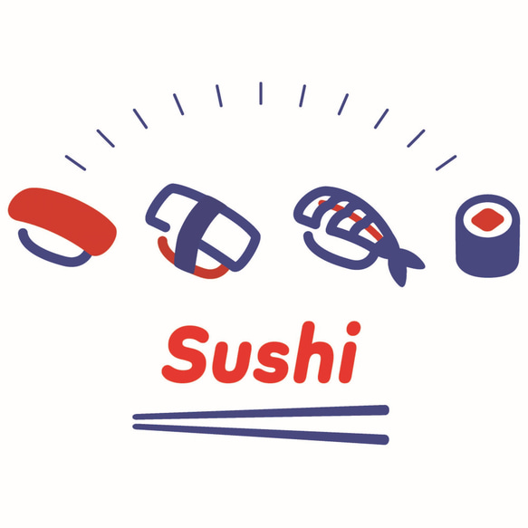 Sushi　半袖Tシャツ 2枚目の画像