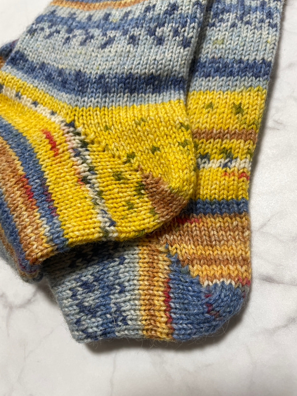 手編み　靴下　opal 3枚目の画像