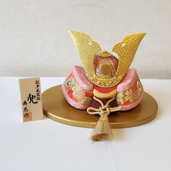 兜　五月人形　鯉のぼり　おしゃれ兜　リバティ　ハンドメイド　つまみ細工　可愛い つまみ細工 五月人形 こどもの日 こいのぼり 端午の節句 兜 五月