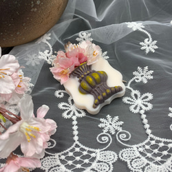 アロマキャンドル　桜と花瓶 3枚目の画像
