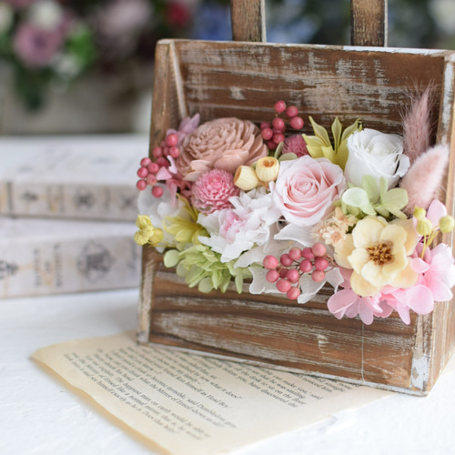 ウッドショッパーズ～sweet～ プリザーブドフラワー 花結 通販
