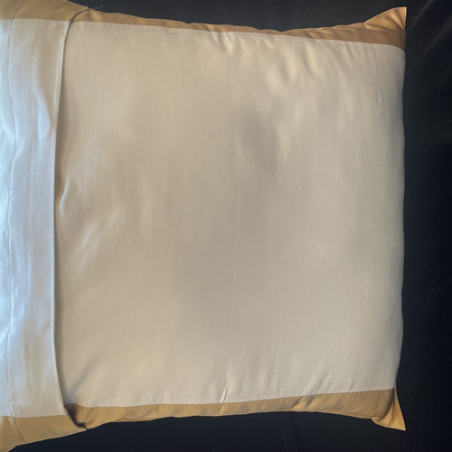 2550純金泊豪華刺繍 帯から作った正絹クッションカバー 帯リメイク