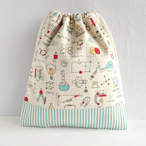 ○化学式 実験○ランチョンマット 巾着袋 給食袋 コップ袋など