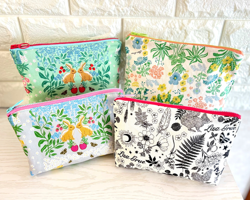 ハンドメイド　あさ利ページ　パネルポーチ ハンドメイド あさ利様専用ページ パネルポーチ あさ様専用ページ