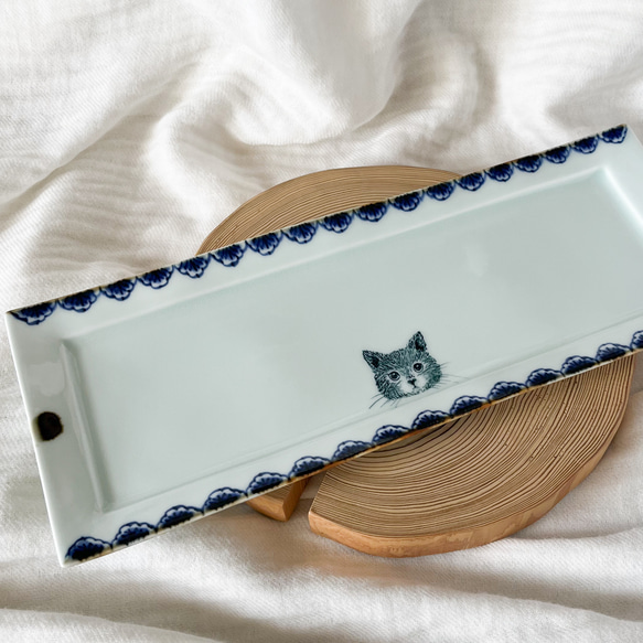 square plate.   Blue-Blue  cat 1枚目の画像