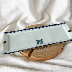 square plate.   Blue-Blue  cat 2枚目の画像