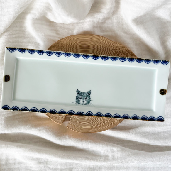 square plate.   Blue-Blue  cat 3枚目の画像