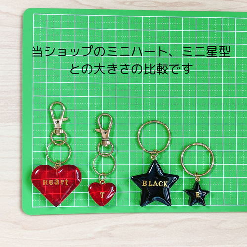 ぽんた様専用 月と星のイニシャルキーホルダー 丸文字形ミニ