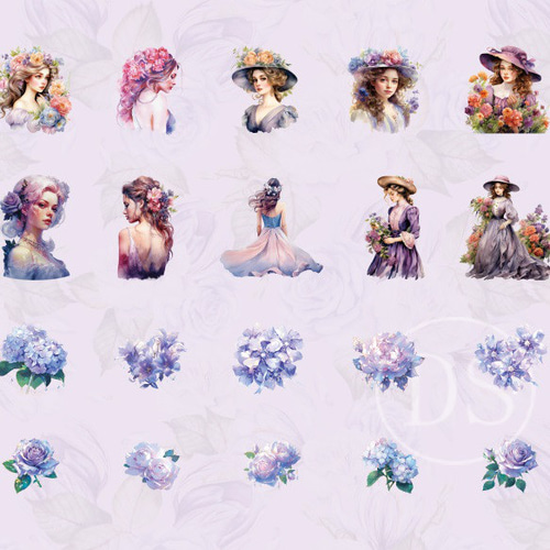 11】Celestial♡PETステッカー10枚♡コラージュ素材♡nene様 11