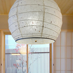 岐阜径55㎝和紙提灯中雲型照明ペンダント1灯付き 岐阜径55㎝和紙提灯中雲型照明ペンダント1灯 その他素材 けん 通販