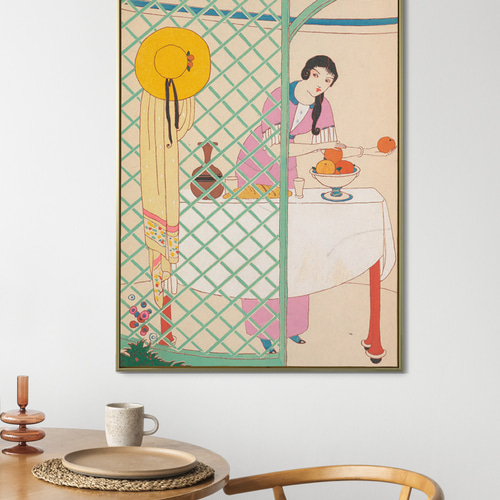 絵画　アート　イラスト　女性像　インテリア　かわいい　綺麗　鉛筆画　ダンス　赤 71UNAGDp3bS._UF894,1000_QL80_.jpg