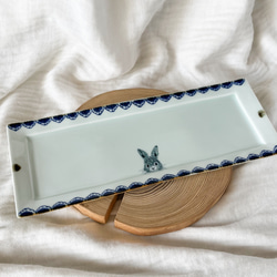 square plate.   Blue-Blue  rabbit 1枚目の画像
