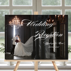 A2のパネルで納品】ウェルカムボード 写真加工 文字入れ ウェディング