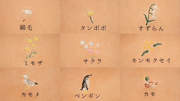 刺繍のある　手のひらサイズのキーケース　イタリアンレザー 7枚目の画像