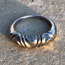 stainless wave twist ring 4mm 指輪 リング 3枚目の画像