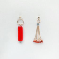 EARRING:「Red」-drizzle- onomatopoeia 1枚目の画像