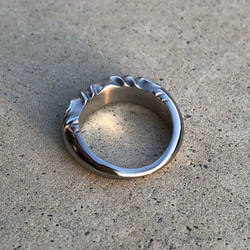 iron wave twist ring 5mm 指輪 リング 2枚目の画像