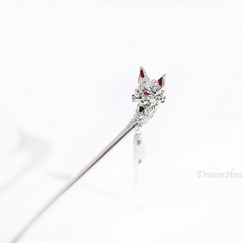 アクセサリー手作り　銀製作品　スネーク神　置物/簪 アクセサリー手作り 銀製作品 スネーク神 置物/簪