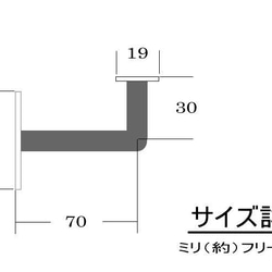 アイアン製手摺り金具・階段手すりの受け金具・ブラック・丸型・アイアンドアハンドル・工房20周年・鉄・量産対応品・取っ手 4枚目の画像