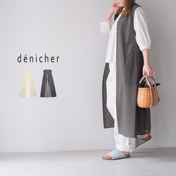 レース×シフォン コンビジレ denicher D241183 デニシェ 1枚目の画像