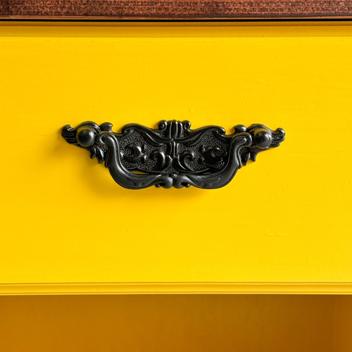 Bohemian side table《yellow》 アンティーク ビンテージ カラフル