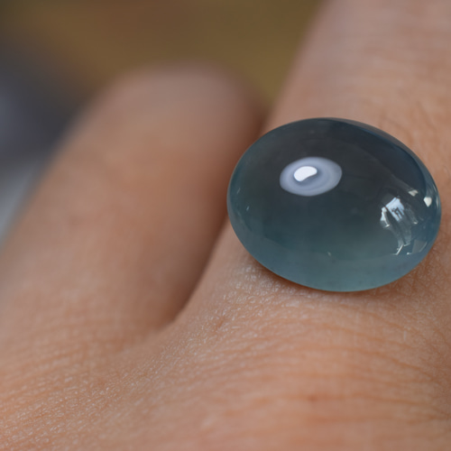 RS5-85 大粒 宝石質 氷藍緑 天然グアテマラ産 藍水 A貨 本翡翠 ルース  