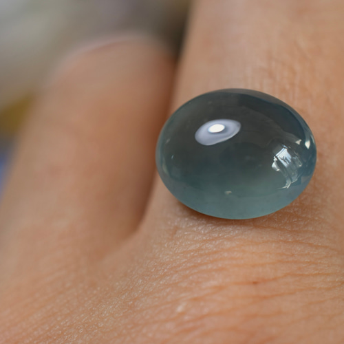 RS5-85 大粒 宝石質 氷藍緑 天然グアテマラ産 藍水 A貨 本翡翠 ルース