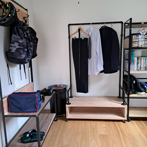 スチール製パイプハンガー スチールパイプハンガーラック | 無印良品