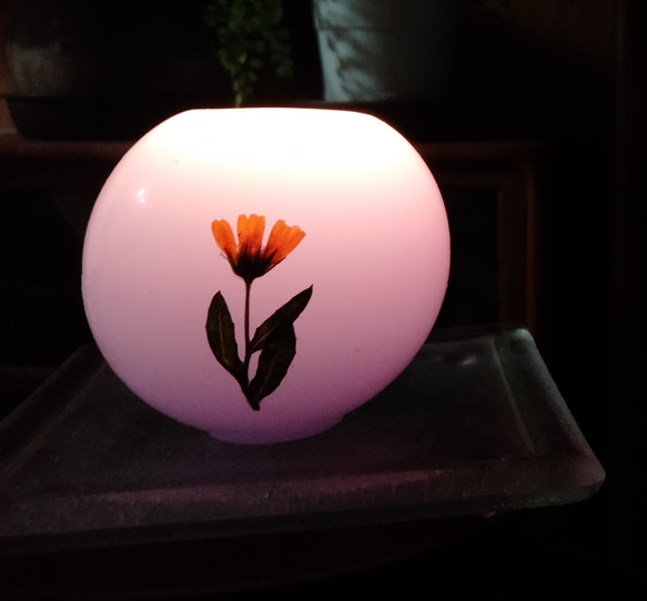ball flower candle 3枚目の画像