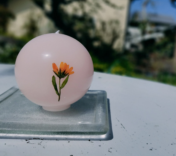 ball flower candle 1枚目の画像