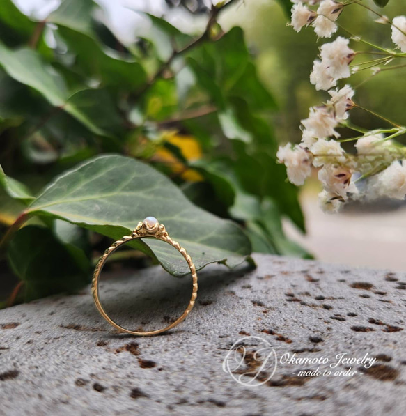 Perl Fleur Ring. 8枚目の画像