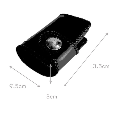 高級 栃木レザー★2つ折り財布➕コンチョ➕こばんカン付き❗️ 匿名発送❗️ バイカーズウォレット 栃木レザー 財布 ウォレット サドル二