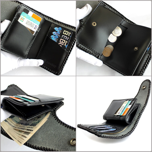 コンチョ レザー チェーン ウォレット（財布）｜RRL（ダブル