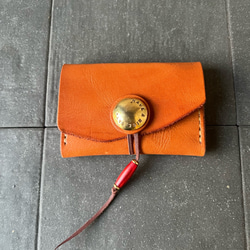 専用ショート財布 マネークリップ　フラワーコンチョボタン 黒　ブラック 専用ショート財布 マネークリップ フラワーコンチョボタン 黒 ブラック