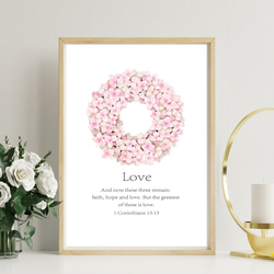 母の日ギフト インテリアポスター あじさい（聖書、みことば、聖句