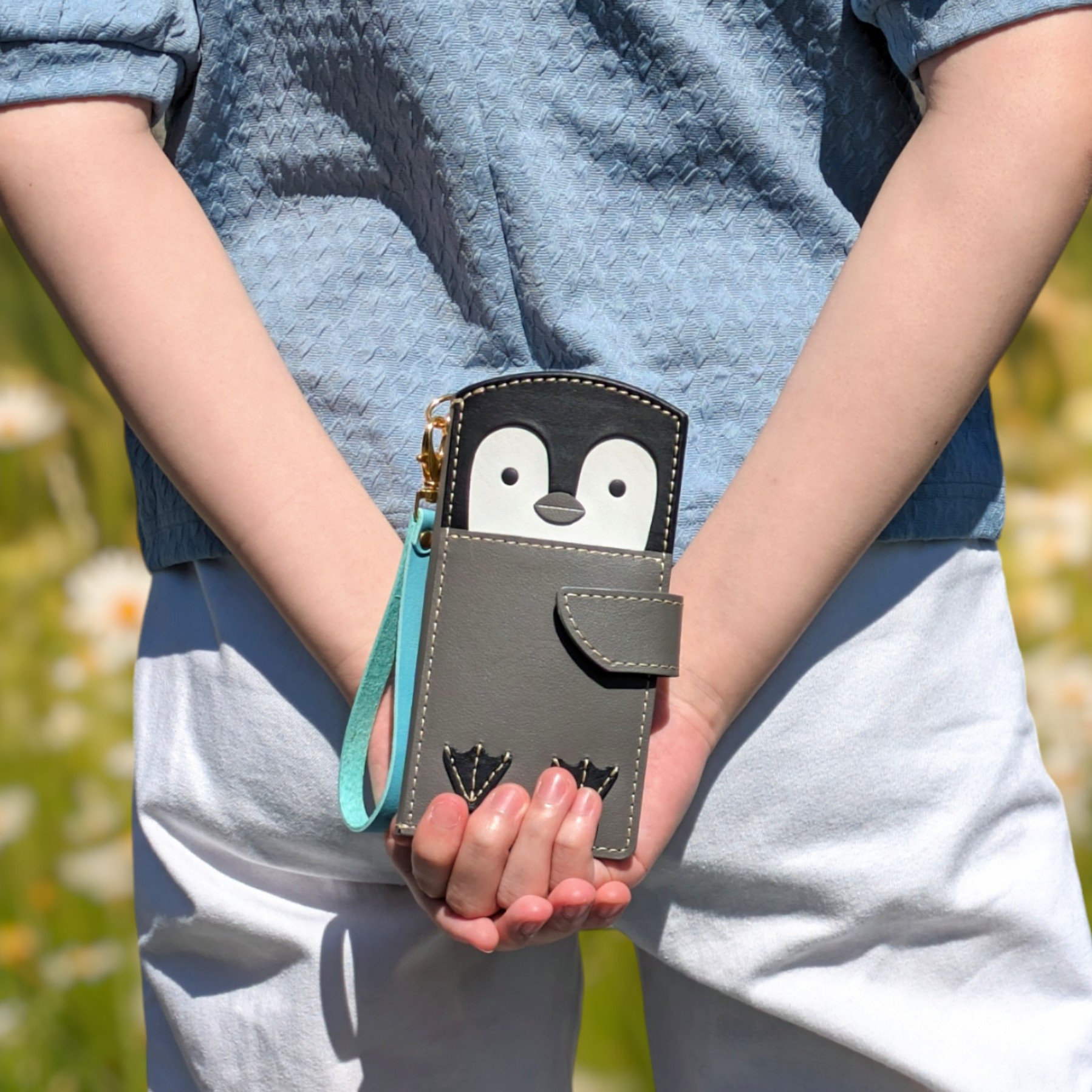 皇帝ペンギンの赤ちゃん 手帳型スマホケース／全機種