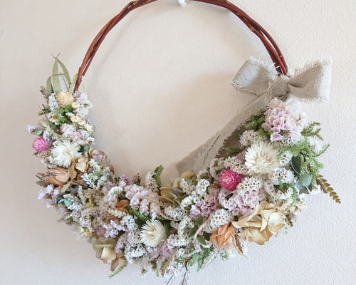 ミモザリース　ミモザユーカリリース　ミモザ　ユーカリ ミモザとユーカリのリース | iichi 日々の暮らしを心地よくする