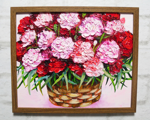 油絵 油彩 油彩画 絵 絵画【ピンクカーネーション】 油絵 油彩 油彩画 絵 絵画【ピンクカーネーション】 油絵 油彩 油彩画