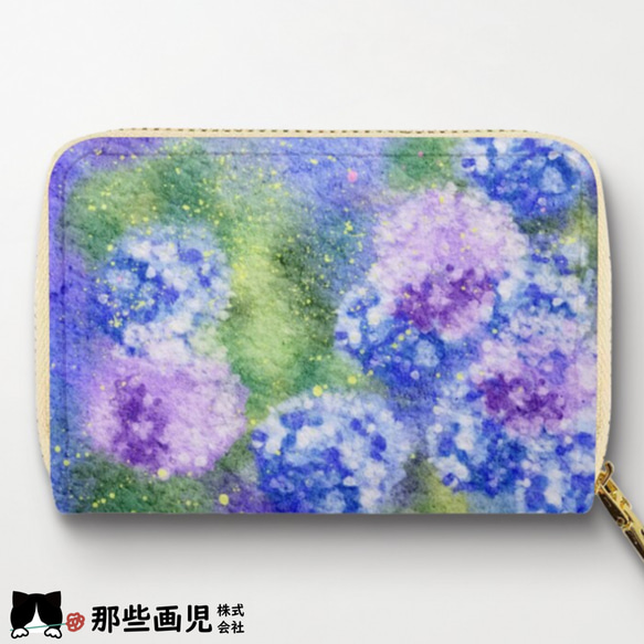 [予約販売]紫陽花あじさいカードケース 2枚目の画像