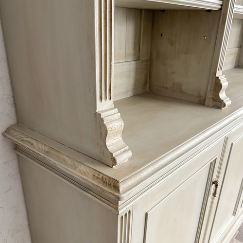 フランスアンティーク調カップボード シャビーシック 飾り棚 オーダー